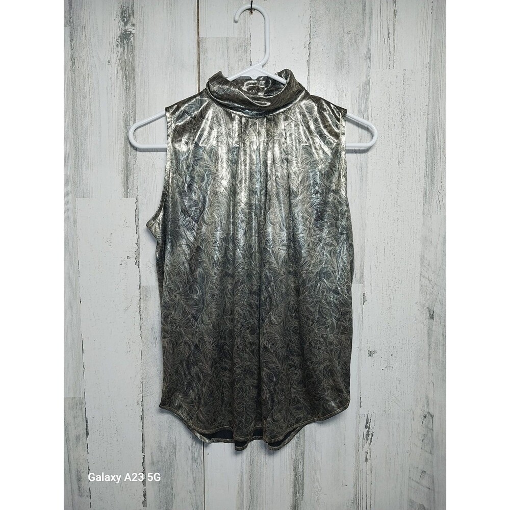 Dina Ariel Women's Small Gold Sleeveless Top
